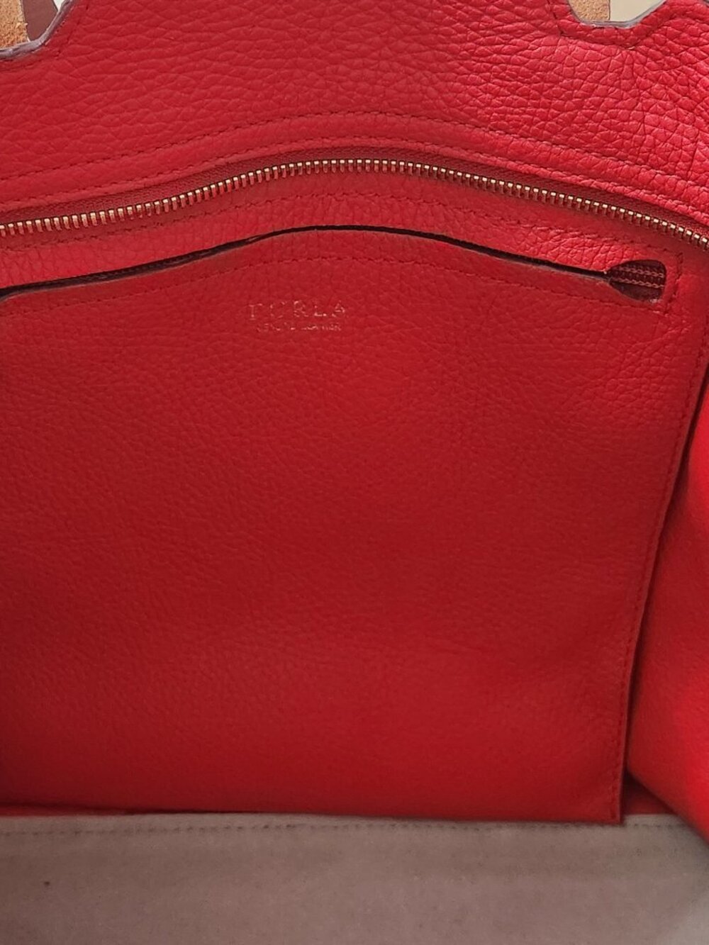 Beautiful Red Furla Handbag - Picture 6 of 8